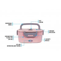Noveen Elektrischer Essenswärmer Lunchbox Rosa