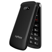 myPhone Waltz Mobiltelefon 2G, 2,4" Display, 800mAh. 0,3 Mpx, SOS Taste Schwarz