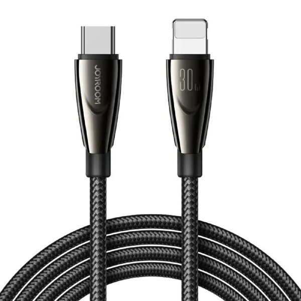 Joyroom Pioneer Series SA31-CL3 USB-C / iPhone-Anschluss 30W 1,2m Kabel - Schwarz