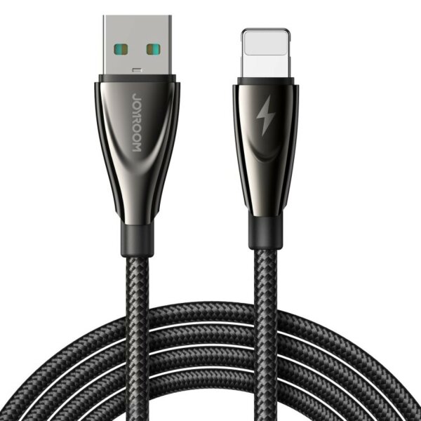 Joyroom Pioneer Series SA31-AL3 Ladekabel USB-A/ iPhone-Anschluss 3A-Kabel 1,2 m – Schwarz