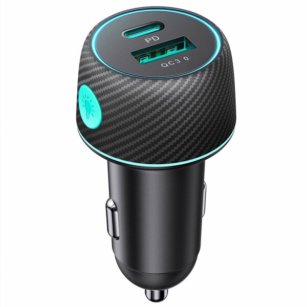 Autoladegerät Schnellladegerät 60W USB-C USB-A Joyroom JR-CCN01 - Schwarz