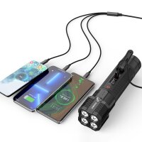 Choetech Starthilfe mit Powerbank 8000mAh - LED Taschenlampe schwarz (TC0016)