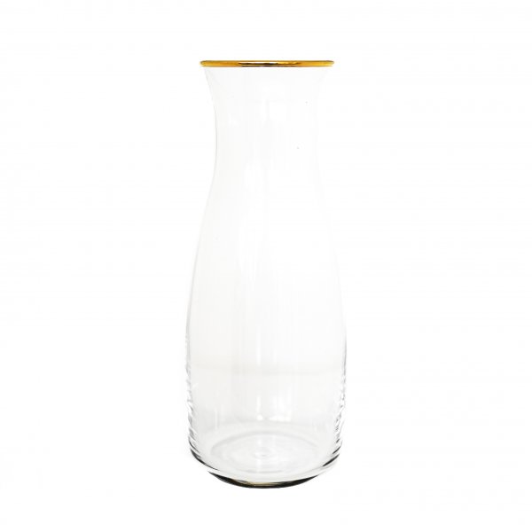 Pasabahce Amphora Karaffe mit Gold Umrandung aus Glas 1,18 L Transparent 1 Stück