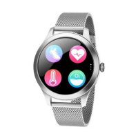 FW42 Silver/Gold Maxcom VitalFlow Pro Smartwatch Silber