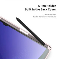 Toby-Series Tablethülle kompatibel mit Samsung Galaxy Tab S9 Ultra / S8 Ultra mit Bleistifthalter - Schwarz