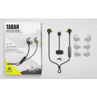 Jaybird Tarah Wireless In-Ear Kopfhörer, Bluetooth, Schweißbeständig & Wasserdicht, 6-Stunden Akkulaufzeit Schwarz-Grün