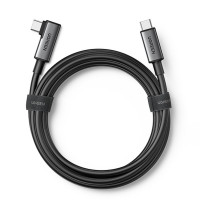 Ugreen abgewinkeltes Kabel USB Type C - USB Type C zum Laden 60W / Datenübertragung mit VR-Brillen-Unterstützung (z.B. Oculus Quest 2) 5m schwarz