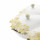 6-teiliges Snackschalen-Set aus Porzellan in Weiß Goldene Halterung und Blumenmuster