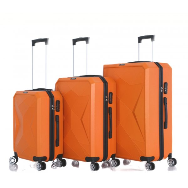 Reisekoffer ABS-03 Koffer 3-teilig Hartschale Trolley Set Kofferset Handgepäck Gepäck Reisetasche