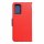 Buch Tasche "Fancy" kompatibel mit Motorola Moto G14 Handy Hülle Brieftasche mit Standfunktion, Kartenfach Rot-Blau