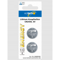 Lithium Knopfzellen 2-er Pack CR 2450/3V kompatibel mit...