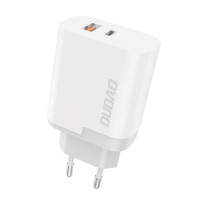 Dudao USB / USB Typ C Power Delivery Quick Charge 3.0 3A 22,5W Ladegerät weiß
