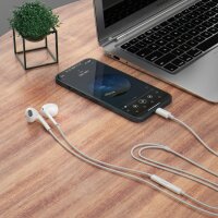 Dudao X14PROL-W1 In-Ear-Kopfhörer mit iPhone Anschluss weiß