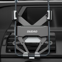 Dudao Gravity Auto-Smartphone-Halter Schwarz 360° drehbar aus Silikon für den Lüftungsgitter