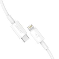 Dudao Schnellladekabel USB C - iPhone-Anschluss 30W Power Delivery Kabel 1m  - Weiß