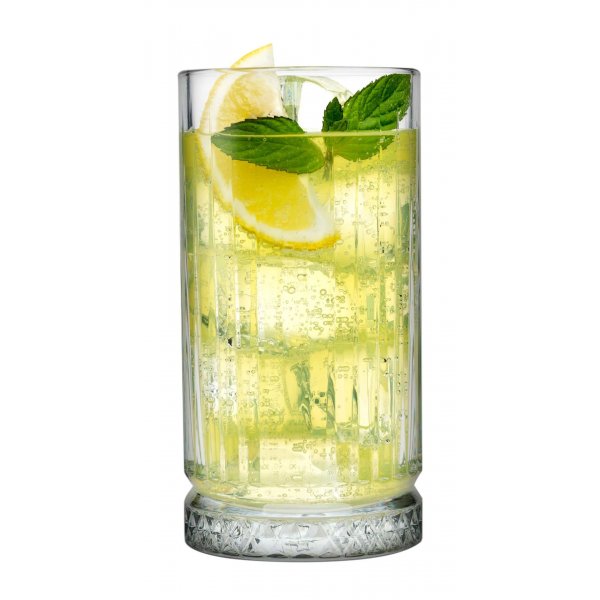 Pasabahce Long Drink Gläser Set hohe Glas 4x365 ml Saftgläser 520445