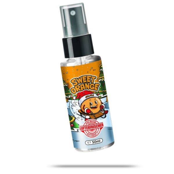 FLAVOUR BOMB - SWEET ORANGE Premium Lufterfrsicher Autoduft Weihnachtsduft Spray 50 ml