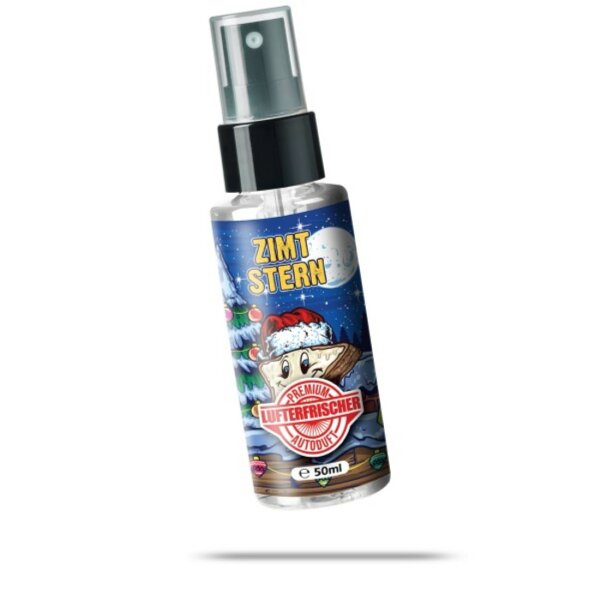 FLAVOUR BOMB - ZIMTSTERN 50ML Spray Premium Lufterfrischer Weihnachtsstimmung Autoduft Innenraumduft