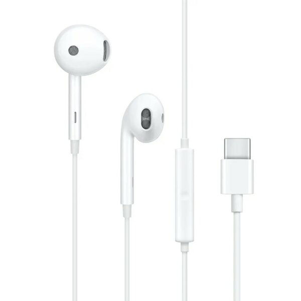 Original Stereo-Set Kopfhörer  OPPO MH135-3 USB Typ C In-Ear-Kopfhörer Weiß