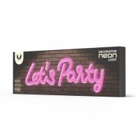 Neon PLEXI LED LETS PARTY pink FPNE20 Forever Light...