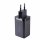 Joyroom schnelles GaN-Ladegerät 65 W USB-A, 2x USB-C schwarz + USB-C - USB-C-Kabel 100 W 1,2 m