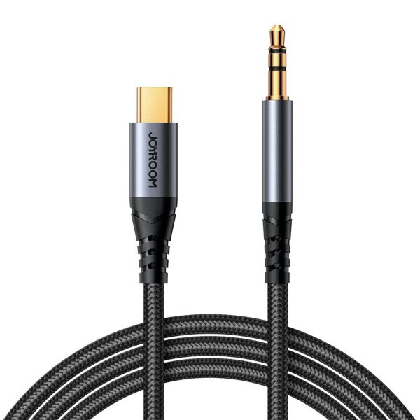 Joyroom Stereo-Audiokabel AUX 3,5 mm Miniklinke – USB-C für Telefon 1,2 m schwarz