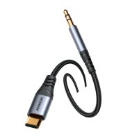 Joyroom Stereo-Audiokabel AUX 3,5 mm Miniklinke – USB-C für Telefon 1,2 m schwarz