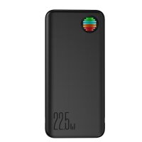 Joyroom 20000 mAh 22,5 W Powerbank mit integrierten USB-C/ iPhone Kabeln (JR-L015) – Schwarz