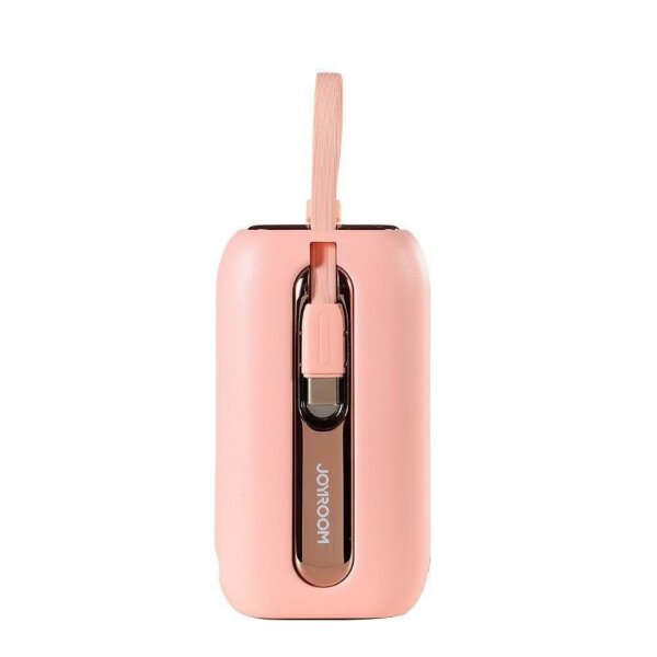 Joyroom Powerbank 10000mAh Colorful Series 22.5W mit 2 integrierten USB C und iPhone Kabeln pink (JR-L012)