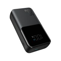 Joyroom Powerbank 30W 10000mAh mit integrierten iPhone und USB-C-Kabeln Schwarz