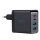 Joyroom Ladegerät GaN 67W 4 Ports (2x USB, 2x USB C) schwarz (TCG02) + Kabel USB C - USB C 100W 1,2m