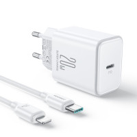 Joyroom 20-W-USB-C-PD-Ladegerät mit USB-C-Kabel – iPhone-Kabel JR-TCF06