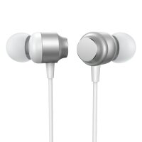 Joyroom JR-EC06 USB-C Kabelkopfhörer  In-Ear-Kopfhörer – Silber 1200 mm