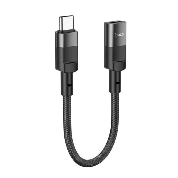 HOCO Adapter Typ C (männlich) auf iPhone -Anschluss 8-polig (weiblich) U107 10cm schwarz