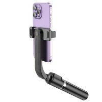 HOCO Selfie Stick Stativ mit Bluetooth-Fernbedienung Prior K20 schwarz 70mAh aus Stahl