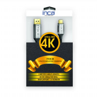 Inca 4K HDMI-Kabel: High-Definition Bildübertragung (60 Hz), Typ-C zu DisplayPort, Goldspitzen