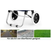 30L Einkauf Trolley Einkaufswagen Shopping Trolley Tasche Aluminium