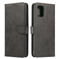 Premium Magnet Case Buch Tasche Schutzhülle aufklappbare Hülle Standfunktion Zubehör kompatibel mit Samsung Galaxy M54 Schwarz