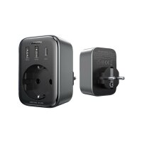 Wandladegerät 30W (2xUSB/USB C/AC) / Adapter EU - EU...