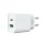 XO Wandladegerät CE02A PD 20W QC 3.0 18W 1x USB 1x USB-C weiß + USB-C - USB-C Kabel