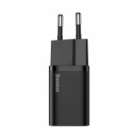 Baseus Super Si 1C Schnellladegerät USB Typ C 20 W Power Delivery schwarz (CCSUP-B01)