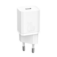 Baseus Super Si 1C Schnellladegerät USB Typ C 20 W Power Delivery weiß