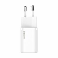 Baseus Super Si 1C schnelles Ladegerät USB Typ C 20 W Power Delivery + kabel USB Typ C - iPhone 1 m weiß