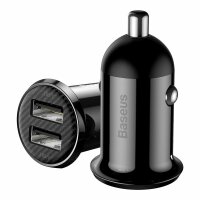 Baseus Grain Pro Autoladegerät 2x USB 4,8 A schwarz...