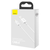 Baseus Superior Kabel USB - iPhone 2,4A 1,5 m Weiß (CALYS-B02)