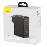 Baseus GaN2 Pro Schnellladegerät 100W USB / USB Typ C Quick Charge 4+ Power Delivery Schwarz (CCGAN2P-L01)