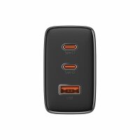 Baseus Cube Pro 65W GaN-Ladegerät 2x USB-C USB-A - Schwarz