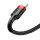 Baseus Cafule Cable durabel Kabel mit Nylon geflochtenes Ladekabel USB / USB-C QC3.0 3A 1M schwarz-rot (CATKLF-B91)