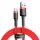 Baseus Cafule Cable durabel Kabel mit Nylon geflochtenes Ladekabel USB / USB-C QC3.0 2A 2M rot (CATKLF-C09)