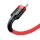 Baseus Cafule Cable durabel Kabel mit Nylon geflochtenes Ladekabel USB / USB-C QC3.0 2A 2M rot (CATKLF-C09)